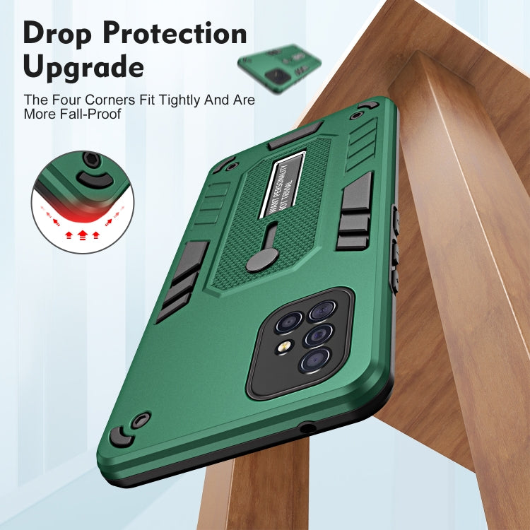 For Samsung Galaxy A51 4G Variety Brave Armor Finger Loop Holder Phone Case