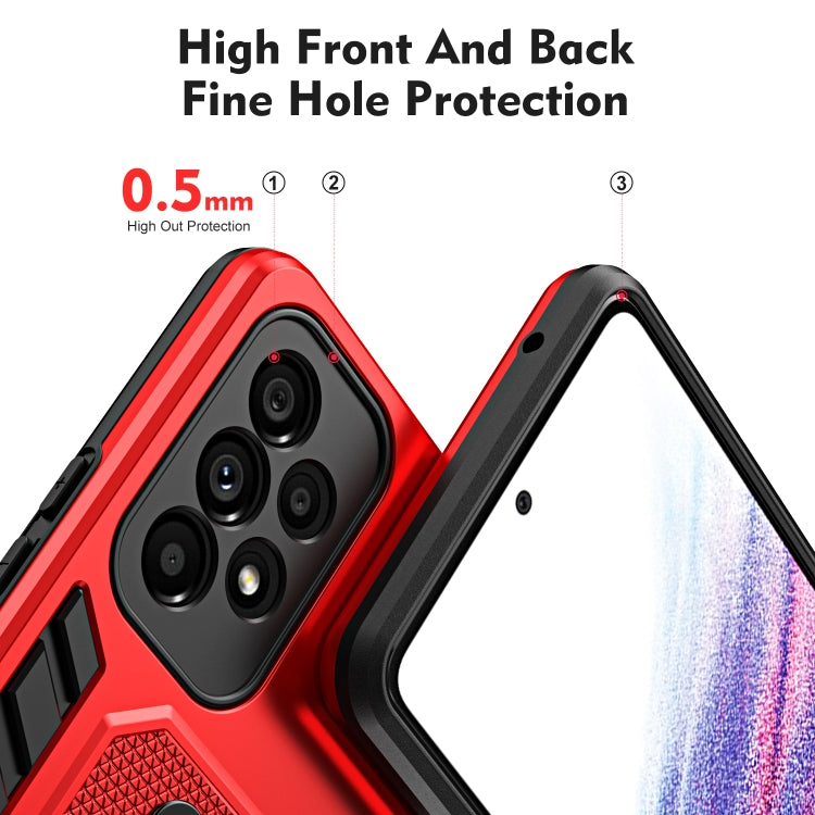 For Samsung Galaxy A52 5G / 4G Variety Brave Armor Finger Loop Holder Phone Case