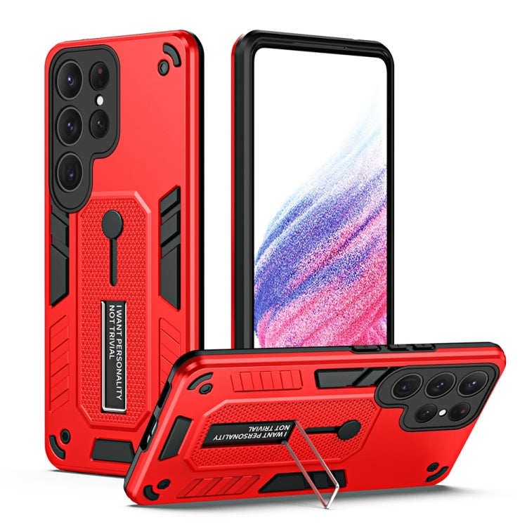 For Samsung Galaxy S23 Ultra 5G Variety Brave Armor Finger Loop Holder Phone Case