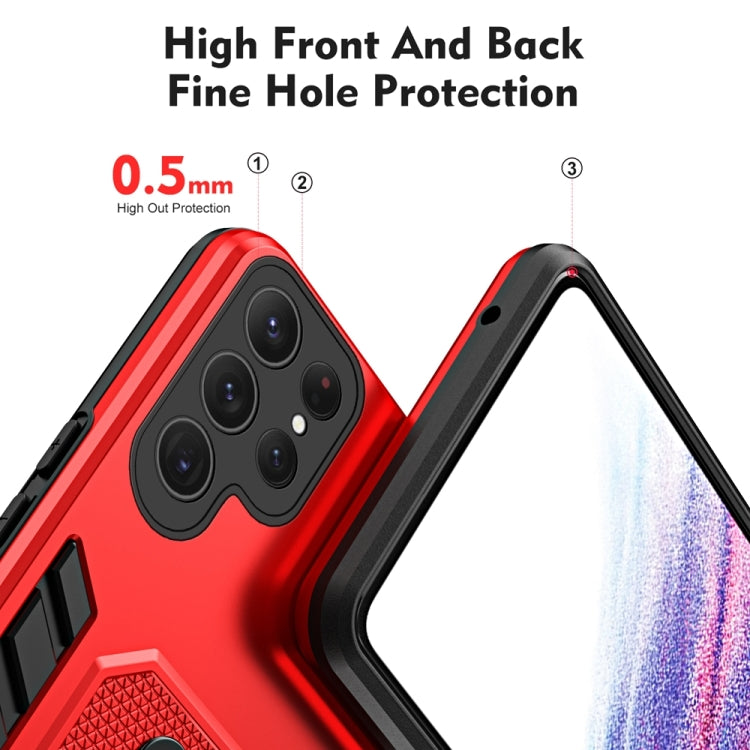 For Samsung Galaxy S23 Ultra 5G Variety Brave Armor Finger Loop Holder Phone Case
