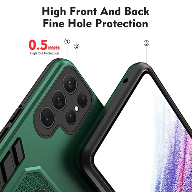 For Samsung Galaxy S23 Ultra 5G Variety Brave Armor Finger Loop Holder Phone Case
