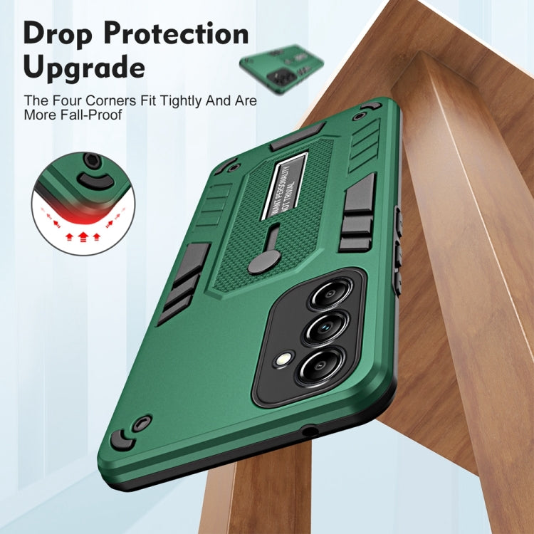For Samsung Galaxy M14 5G Variety Brave Armor Finger Loop Holder Phone Case