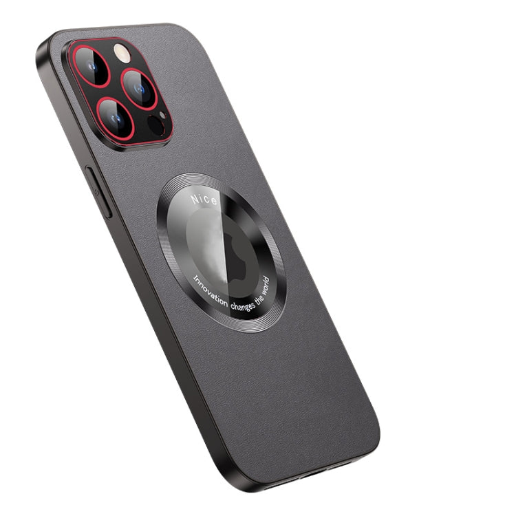 For iPhone 14 Pro R-JUST RH05 Magnetic Leather Metal Phone Case