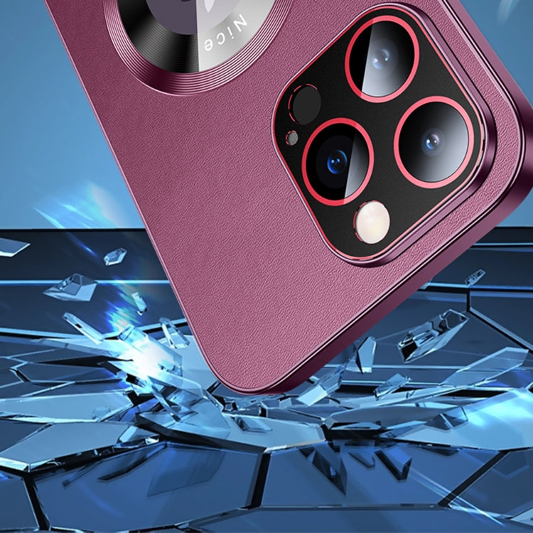 For iPhone 14 Pro R-JUST RH05 Magnetic Leather Metal Phone Case