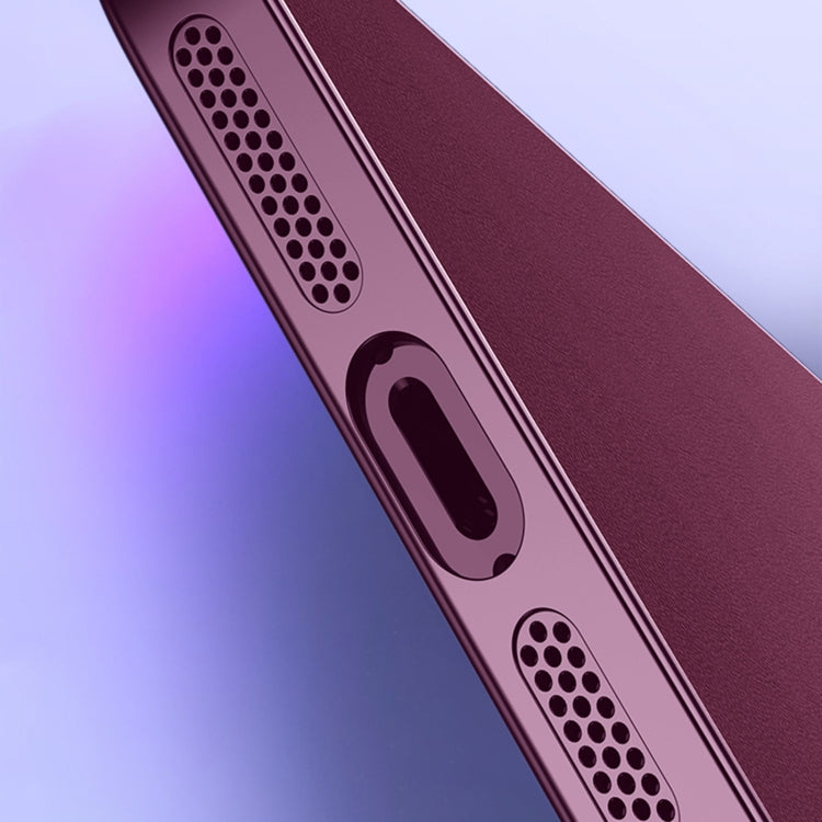 For iPhone 14 Pro Max R-JUST RH05 Magnetic Leather Metal Phone Case