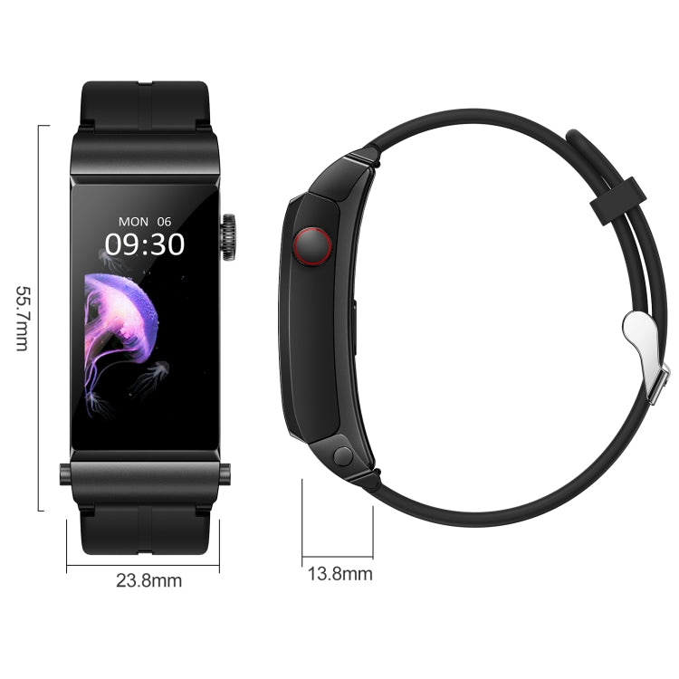 M6 1.5 inch Silicone Band Earphone Detachable IP68 Waterproof Smart Watch Support Bluetooth Call