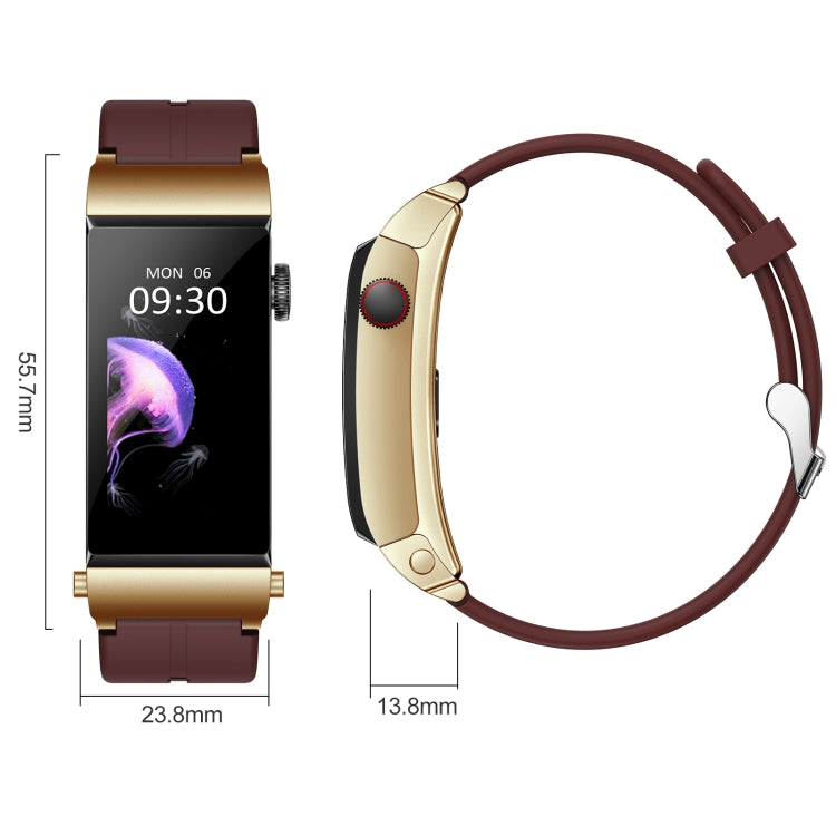 M6 1.5 inch Silicone Band Earphone Detachable IP68 Waterproof Smart Watch Support Bluetooth Call