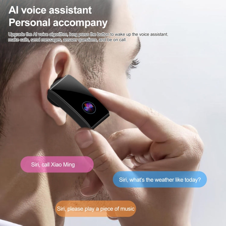 M6 1.5 inch Silicone Band Earphone Detachable IP68 Waterproof Smart Watch Support Bluetooth Call
