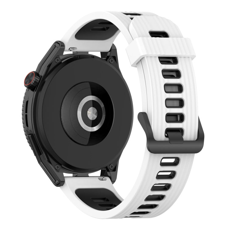 For Huawei Watch GT 3 SE 22mm Two-color Stripe Silicone Watch Band