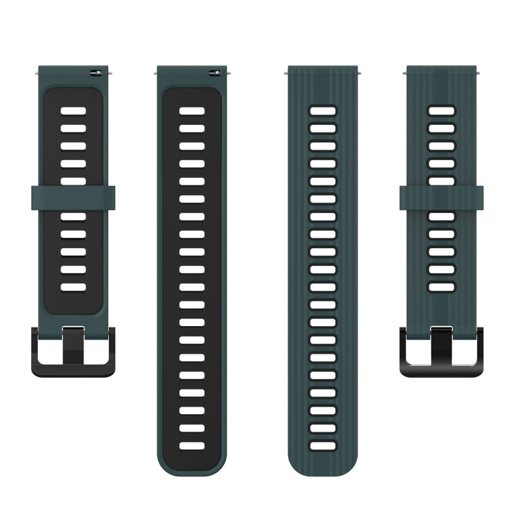 For Huawei Watch GT 3 SE 22mm Two-color Stripe Silicone Watch Band