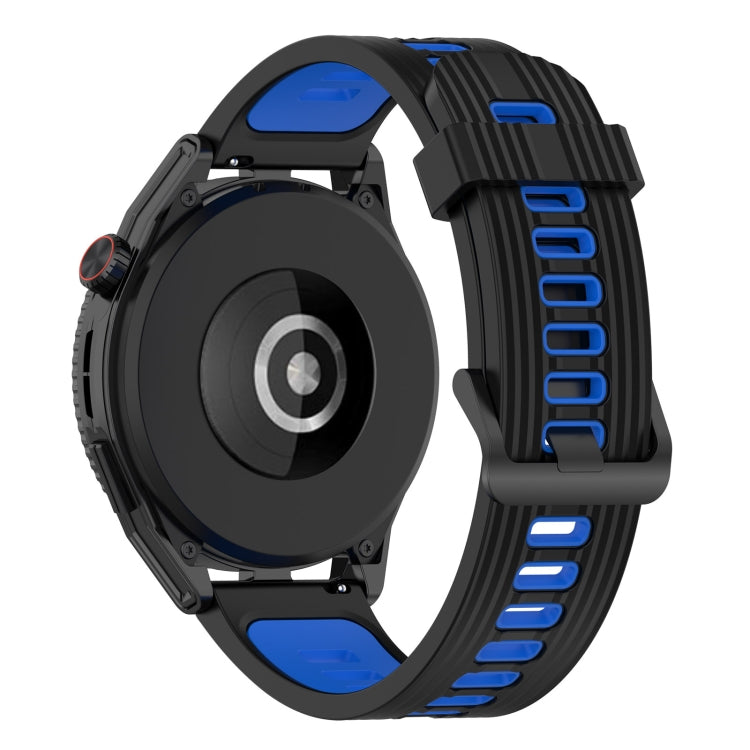 For Huawei Watch GT 3 SE 22mm Two-color Stripe Silicone Watch Band