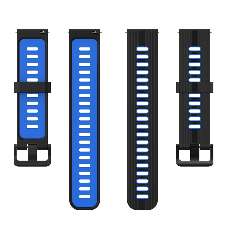 For Huawei Watch GT 3 SE 22mm Two-color Stripe Silicone Watch Band
