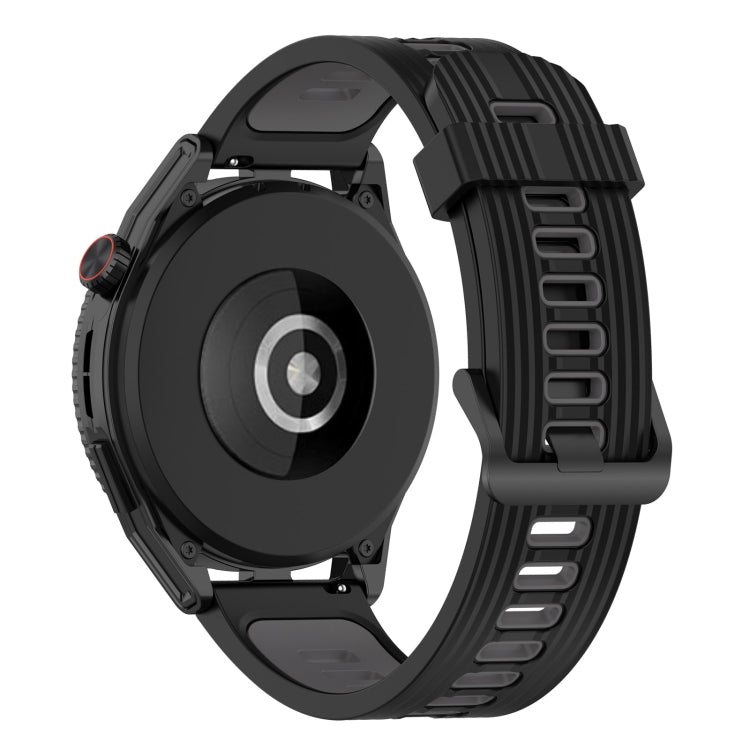 For Huawei Watch GT 3 SE 22mm Two-color Stripe Silicone Watch Band