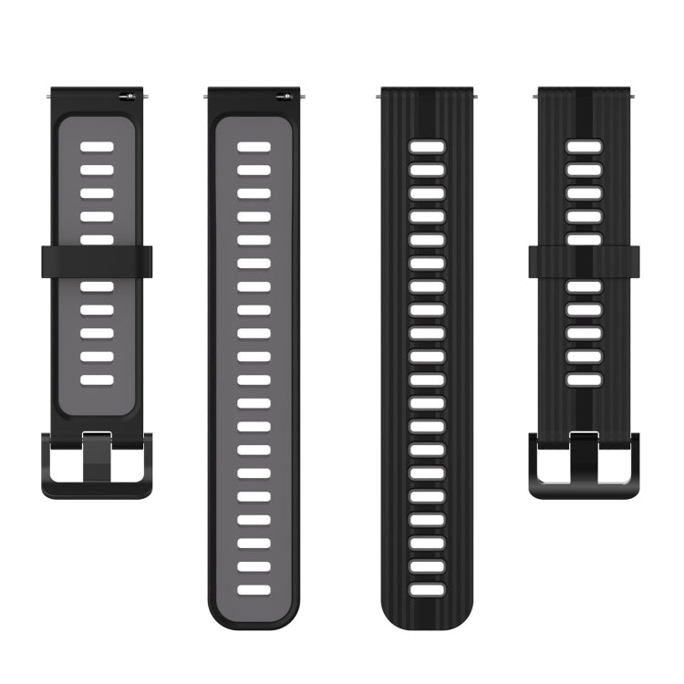 For Huawei Watch GT 3 SE 22mm Two-color Stripe Silicone Watch Band
