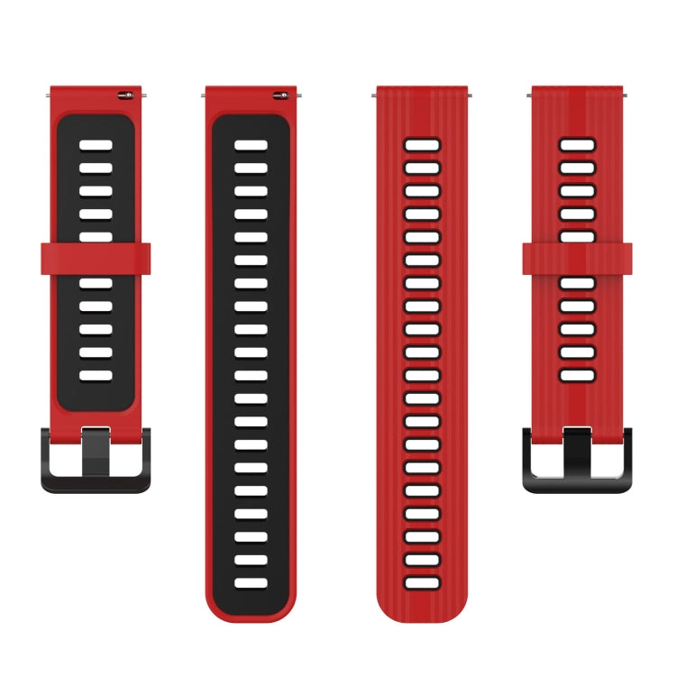 For Huawei Watch GT 3 SE 22mm Two-color Stripe Silicone Watch Band