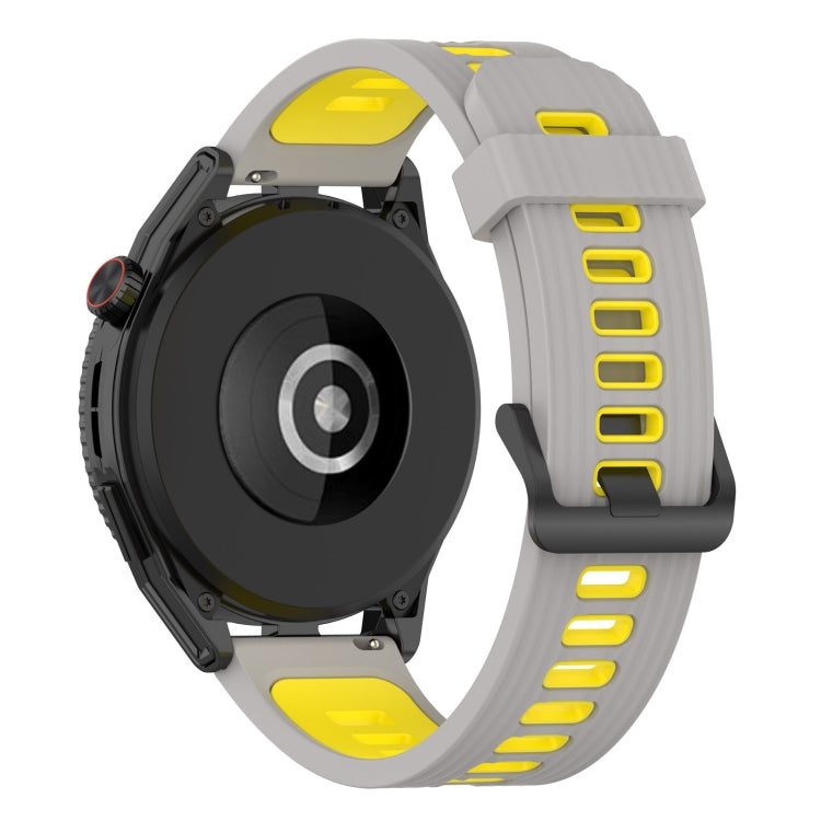 For Huawei Watch GT 3 SE 22mm Two-color Stripe Silicone Watch Band