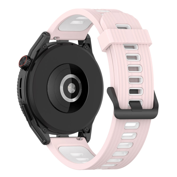 For Huawei Watch GT 3 SE 22mm Two-color Stripe Silicone Watch Band