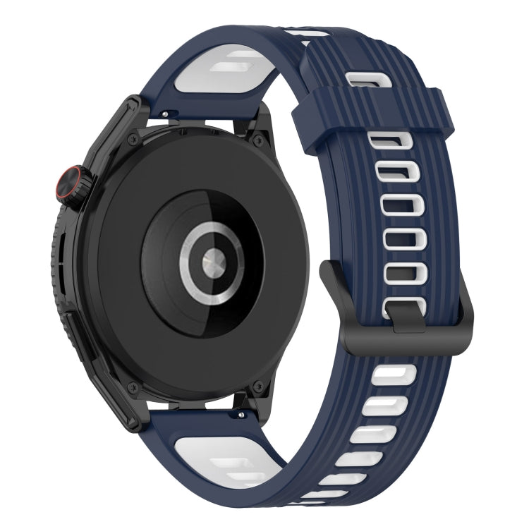 For Huawei Watch GT 3 SE 22mm Two-color Stripe Silicone Watch Band