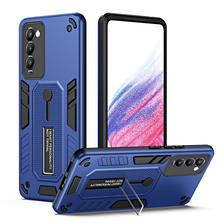 For Tecno Camon 18P Variety Brave Armor Finger Loop Holder Phone Case