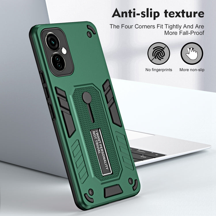 For Tecno Camon 19 / 19 Pro Variety Brave Armor Finger Loop Holder Phone Case