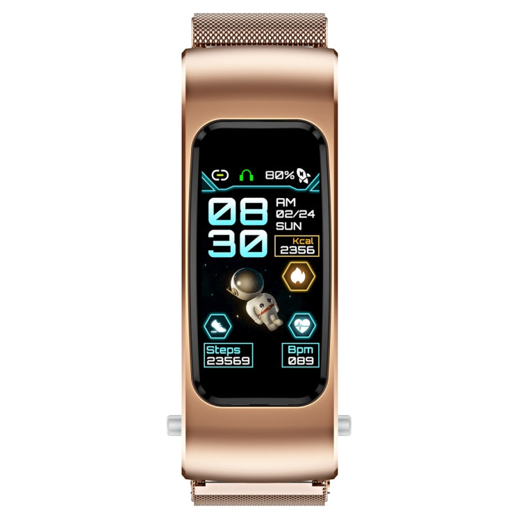 K60 1.08 inch Steel Band Earphone Detachable Life Waterproof Smart Watch Support Bluetooth Call