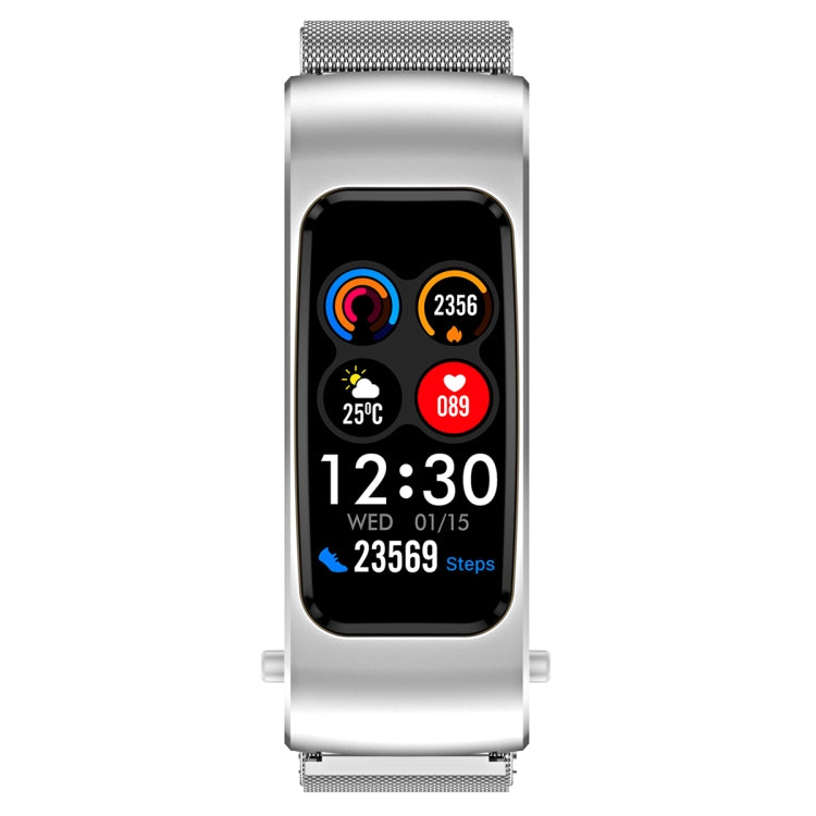 K60 1.08 inch Steel Band Earphone Detachable Life Waterproof Smart Watch Support Bluetooth Call