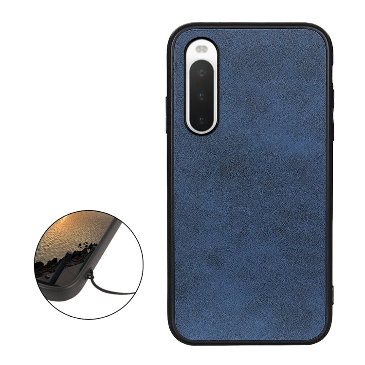 For Sony Xperia 10 V Two-color Calf Texture PU Phone Case