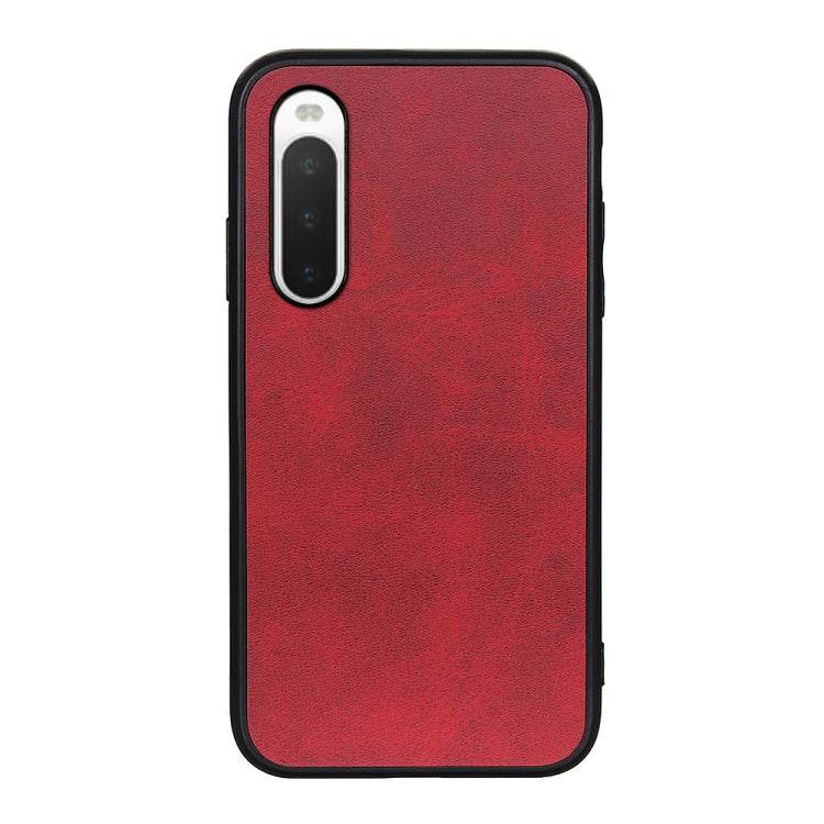 For Sony Xperia 10 V Two-color Calf Texture PU Phone Case