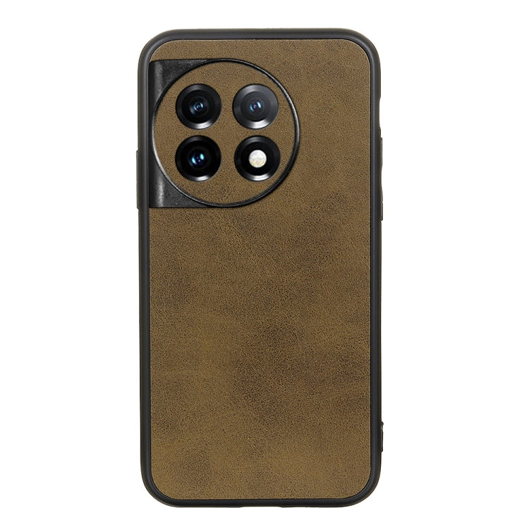 For OnePlus Ace 2 / 11R Accurate Hole Two-color Calf Texture PU Phone Case