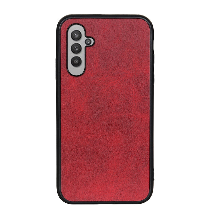 For Samsung Galaxy A24 Accurate Hole Two-color Calf Texture PU Phone Case