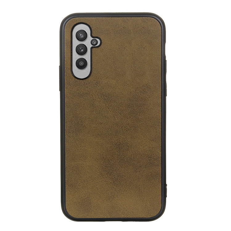 For Samsung Galaxy A24 Accurate Hole Two-color Calf Texture PU Phone Case