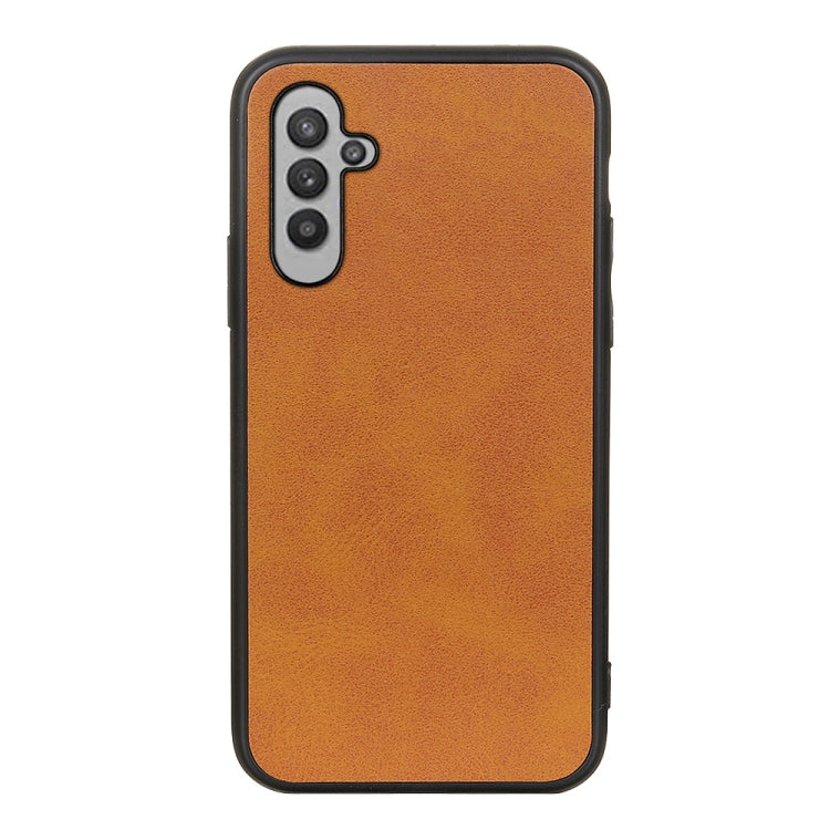 For Samsung Galaxy A24 Accurate Hole Two-color Calf Texture PU Phone Case