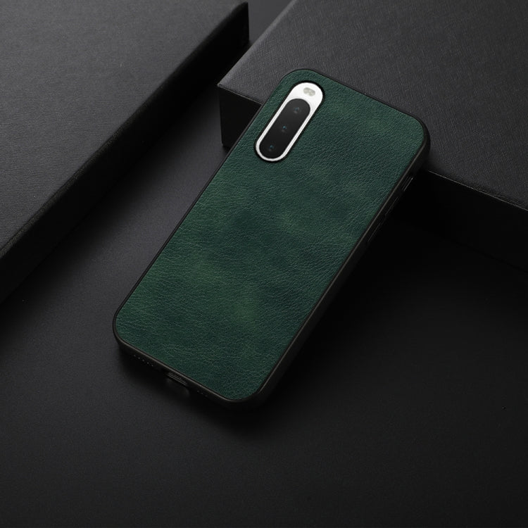 For Sony Xperia 10 V Two-color Litchi Texture PU Phone Case