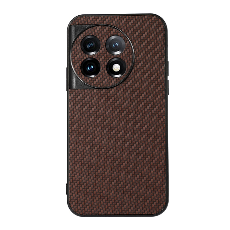 For OnePlus Ace 2 / 11R Accurate Hole Carbon Fiber Texture PU Phone Case