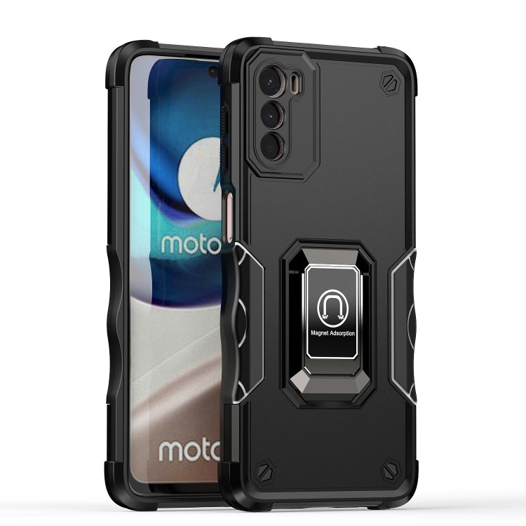 For Motorola Moto G42 Non-slip Shockproof Armor Phone Case with Ring Holder