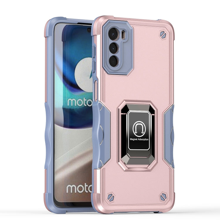 For Motorola Moto G42 Non-slip Shockproof Armor Phone Case with Ring Holder