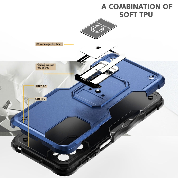 For Motorola Moto G42 Non-slip Shockproof Armor Phone Case with Ring Holder