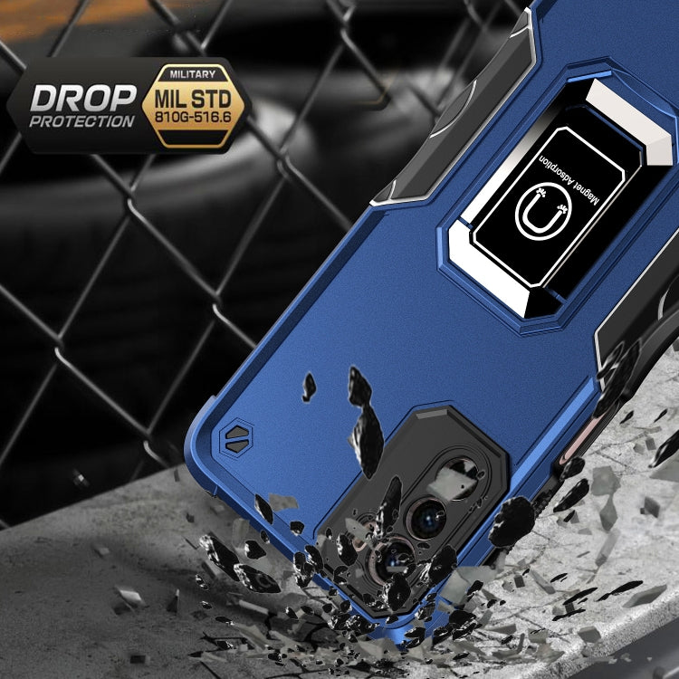 For Motorola Moto G42 Non-slip Shockproof Armor Phone Case with Ring Holder