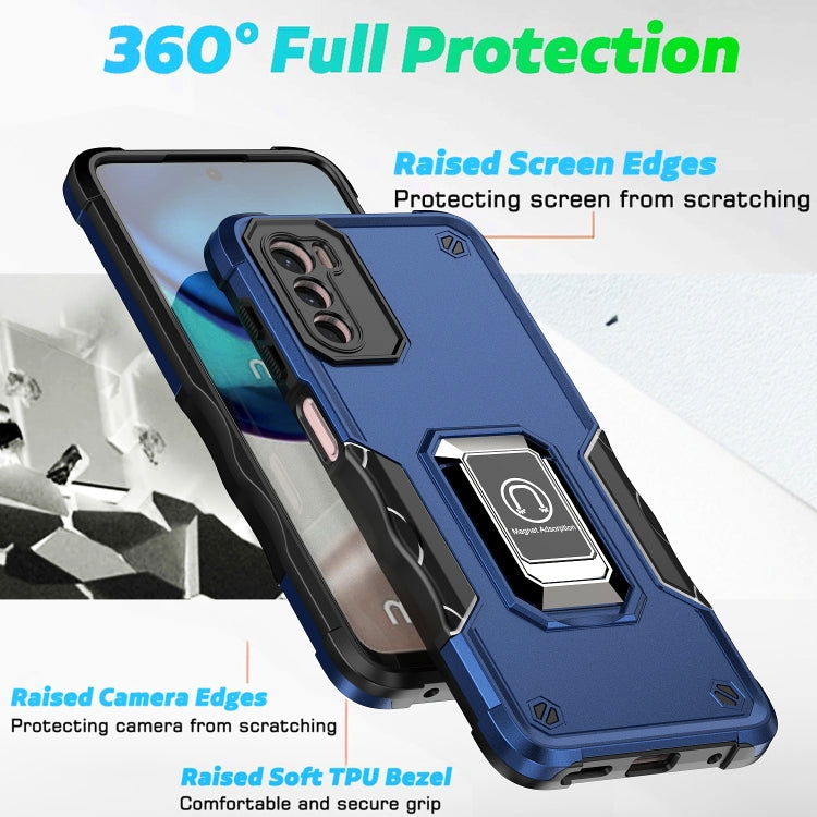 For Motorola Moto G42 Non-slip Shockproof Armor Phone Case with Ring Holder