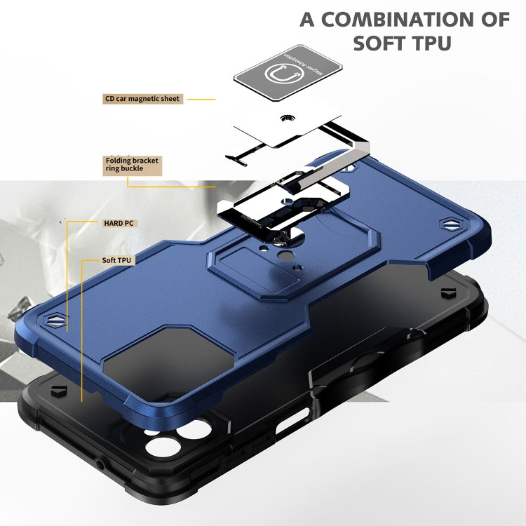 For Motorola Moto G32 Non-slip Shockproof Armor Phone Case with Ring Holder