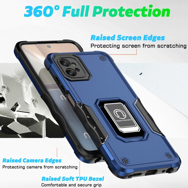 For Motorola Moto G32 Non-slip Shockproof Armor Phone Case with Ring Holder