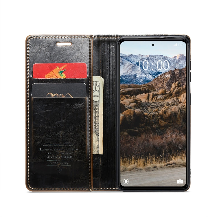 For Xiaomi Redmi Note 12 5G / Poco X5 CaseMe 003 Crazy Horse Texture Leather Phone Case