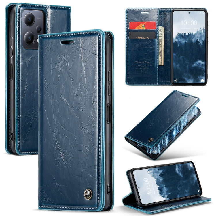 For Xiaomi Redmi Note 12 5G / Poco X5 CaseMe 003 Crazy Horse Texture Leather Phone Case