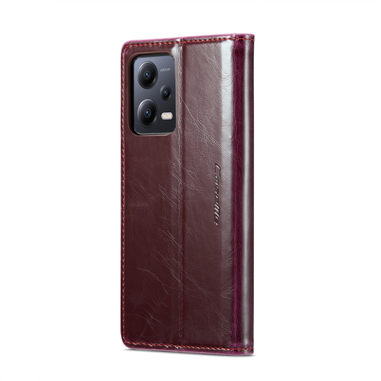For Xiaomi Redmi Note 12 5G / Poco X5 CaseMe 003 Crazy Horse Texture Leather Phone Case