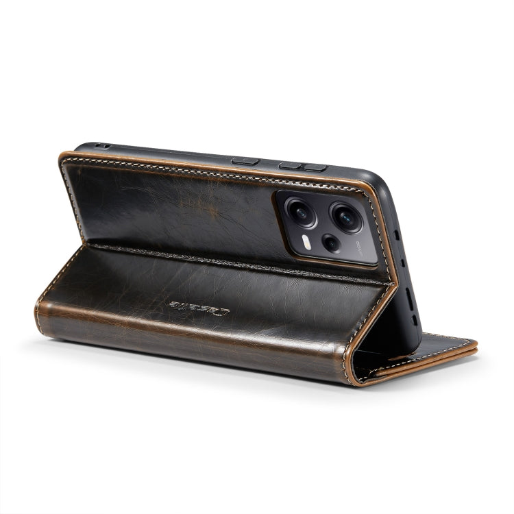 For Xiaomi Redmi Note 12 Pro 5G / Poco X5 Pro CaseMe 003 Crazy Horse Texture Leather Phone Case