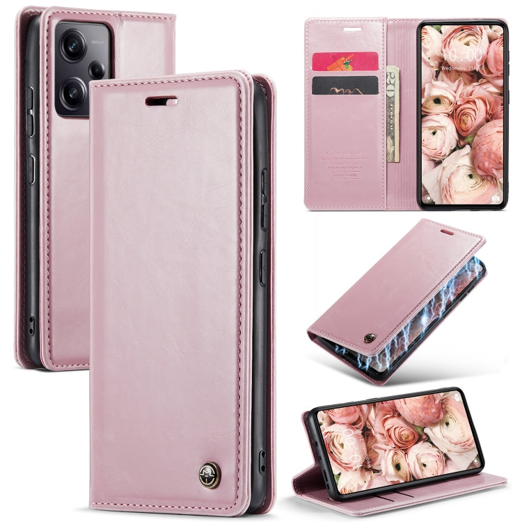 For Xiaomi Redmi Note 12 Pro 5G / Poco X5 Pro CaseMe 003 Crazy Horse Texture Leather Phone Case
