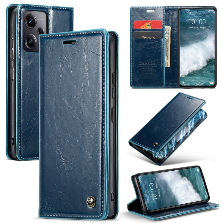 For Xiaomi Redmi Note 12 Pro+ 5G CaseMe 003 Crazy Horse Texture Leather Phone Case