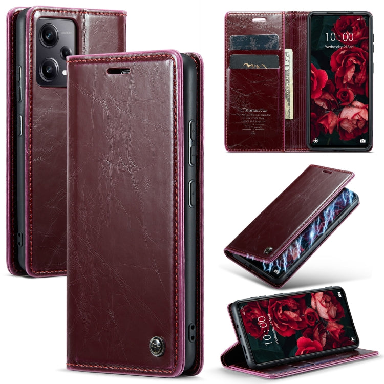For Xiaomi Redmi Note 12 Pro+ 5G CaseMe 003 Crazy Horse Texture Leather Phone Case