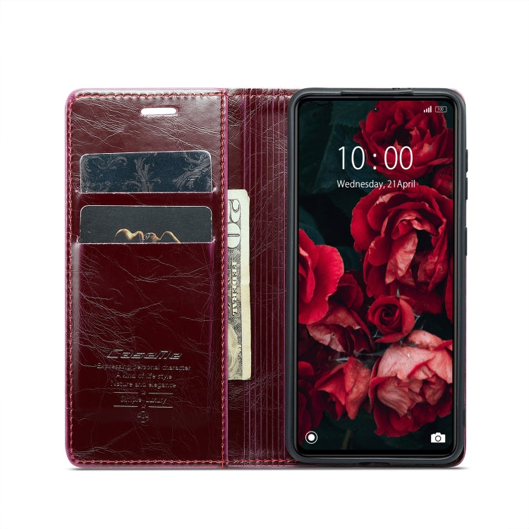 For Xiaomi Redmi Note 12 Pro+ 5G CaseMe 003 Crazy Horse Texture Leather Phone Case