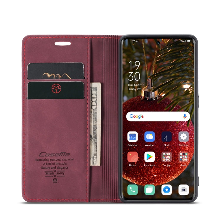 For OPPO Reno8 T 5G CaseMe 013 Multifunctional Horizontal Flip Leather Phone Case